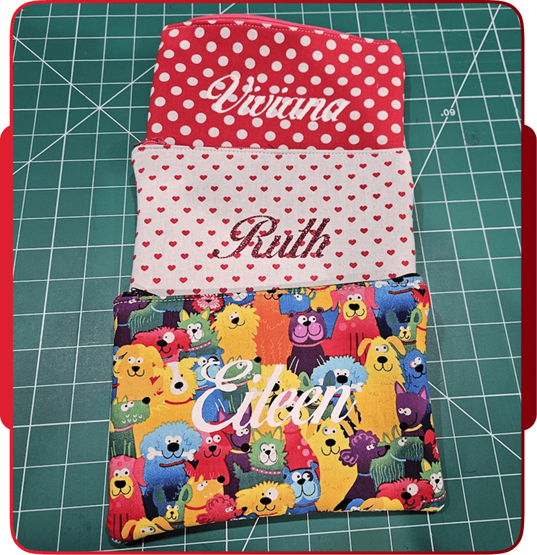 Custom embroidered coming-of-age fabric keepsake
